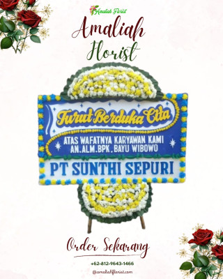Papan Bunga Duka di Sawa Erma
