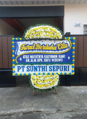 Papan Bunga Duka di Sawa Erma